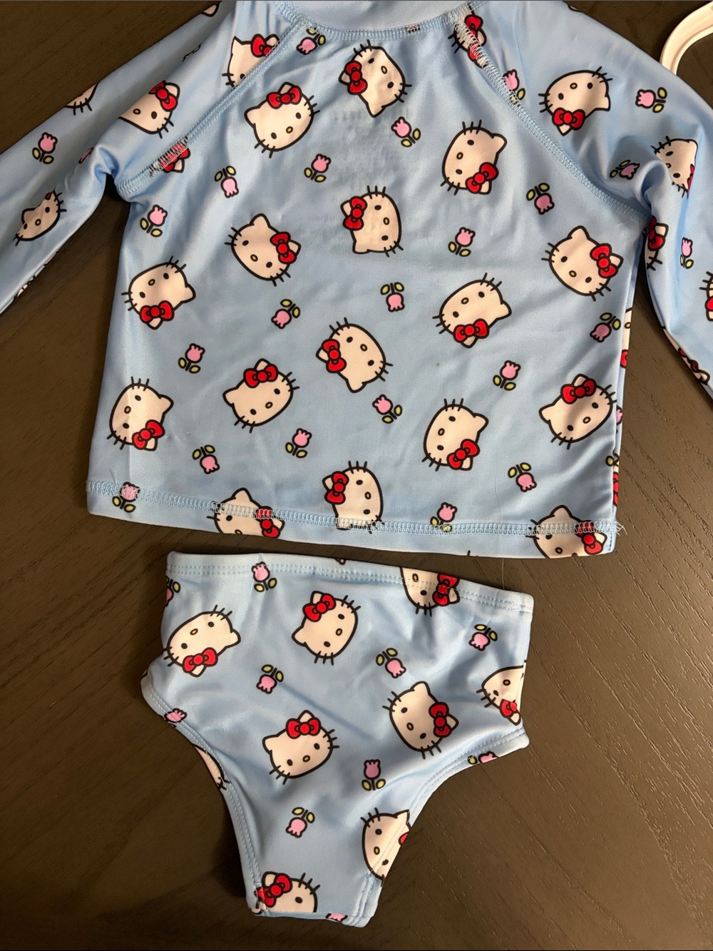 Hello Kitty Light Blue Long Sleeve Rashguard Set - Picture 8 of 11